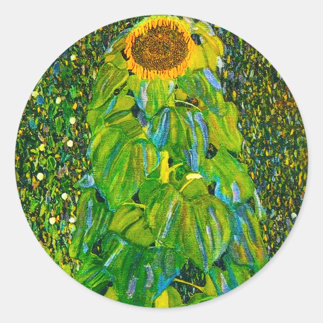 Stickers Tournesol Gustav Klimt (Devant)