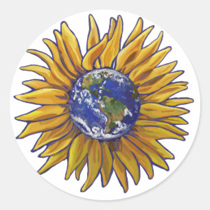 Stickers Tournesol Terre