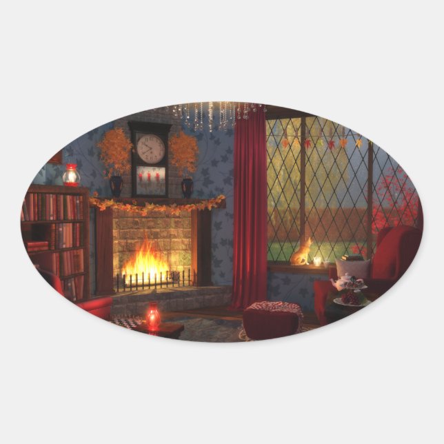 Stickers Tranquillité Automne (Devant)