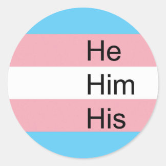 Stickers Trans Pronoun : Lui, Lui, Ses
