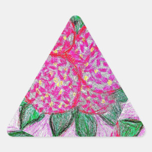 Stickers Triangle Hydrangeas