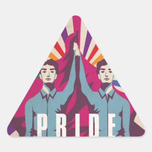 Stickers Triangle Révolution vintage