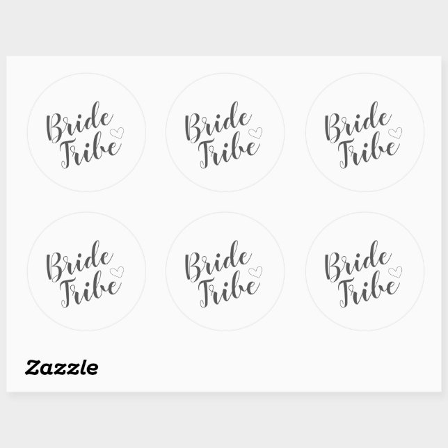 Stickers Tribe de Mariée mignonne et simple (Feuille)