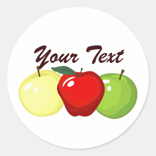 Stickers Trois Pommes (Devant)