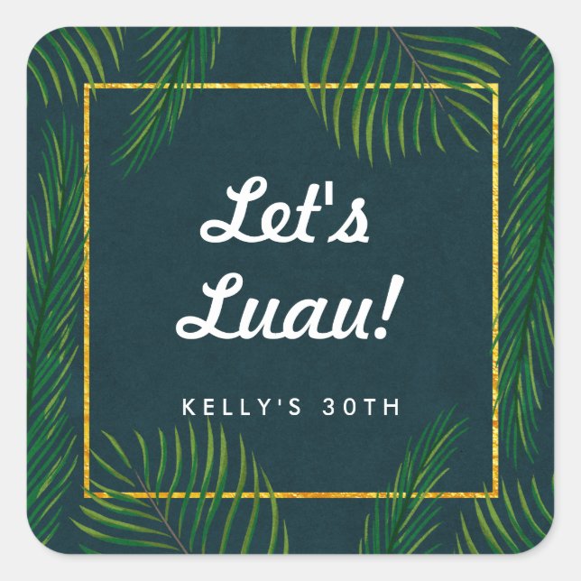 Stickers Tropical Luau (Devant)
