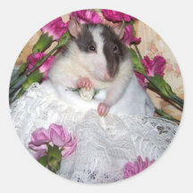 Stickers Trudy de mariée de rat d'animaux