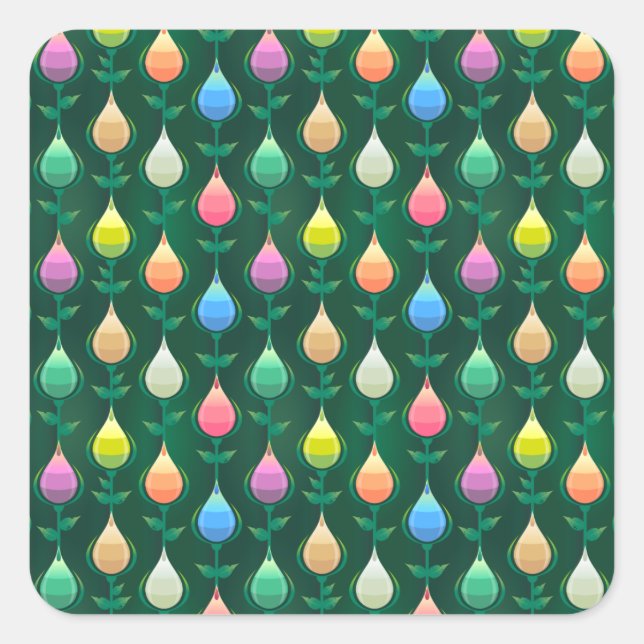 stickers tulipes de jardin (Devant)