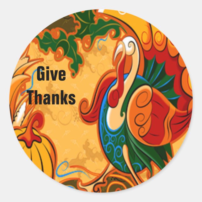 Stickers Turquie de Thanksgiving (Devant)