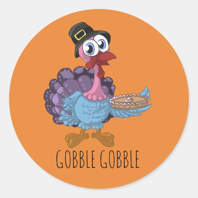 Stickers Turquie de Thanksgiving (Devant)
