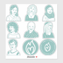 Stickers Turquoise de 8 po