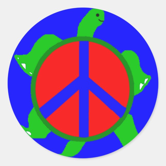 Stickers Turtle Peace (Devant)