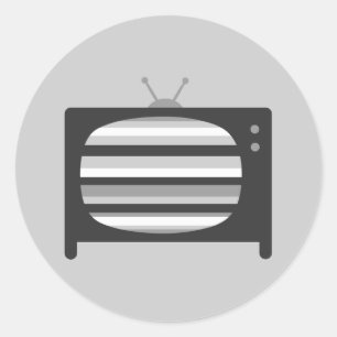 Stickers TV rétro