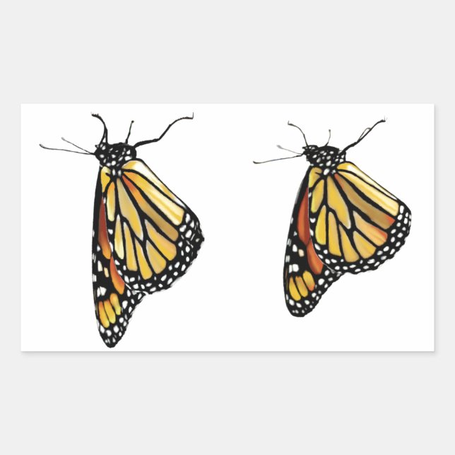 Stickers Two Hanging Monarchs (Front)