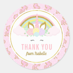 Stickers Unicorn Arc-en-ciel magique