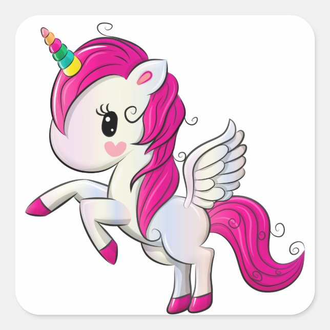 Stickers Unicorn - Favoris de fête (Devant)