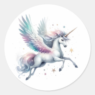 Stickers Unicorne aquarelle