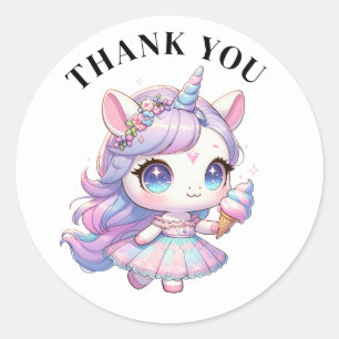 Stickers Unicorne Merci