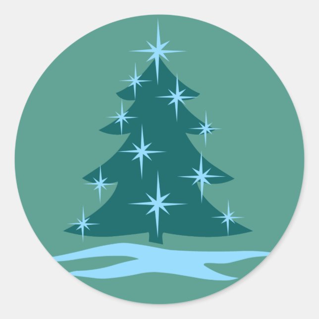 Stickers Vacances amusants Stickers Arbre de Noël  (Devant)