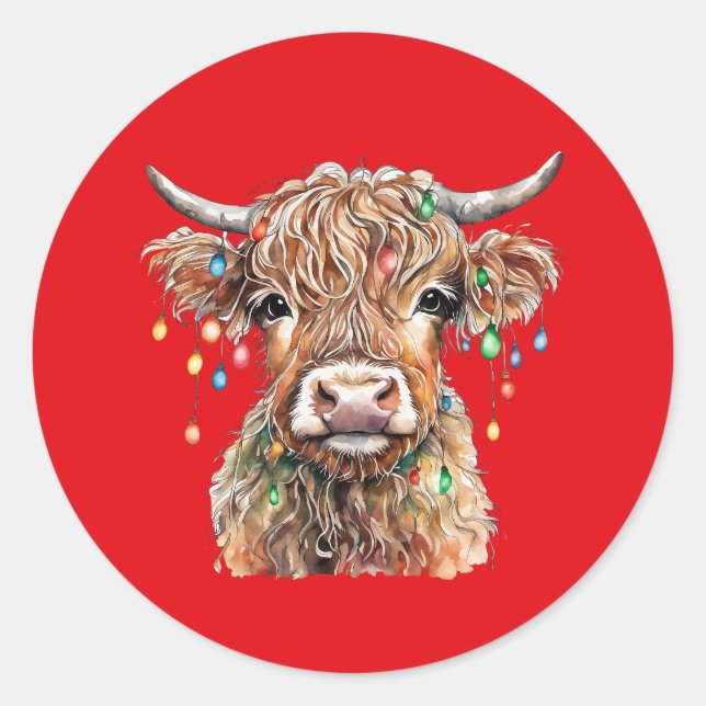 Stickers Vache Highland (Devant)