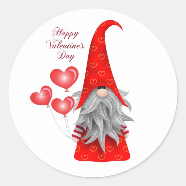 Stickers Valentine Gnome (Devant)