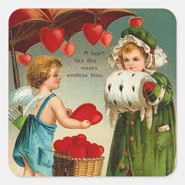Stickers Valentine vintage (Devant)