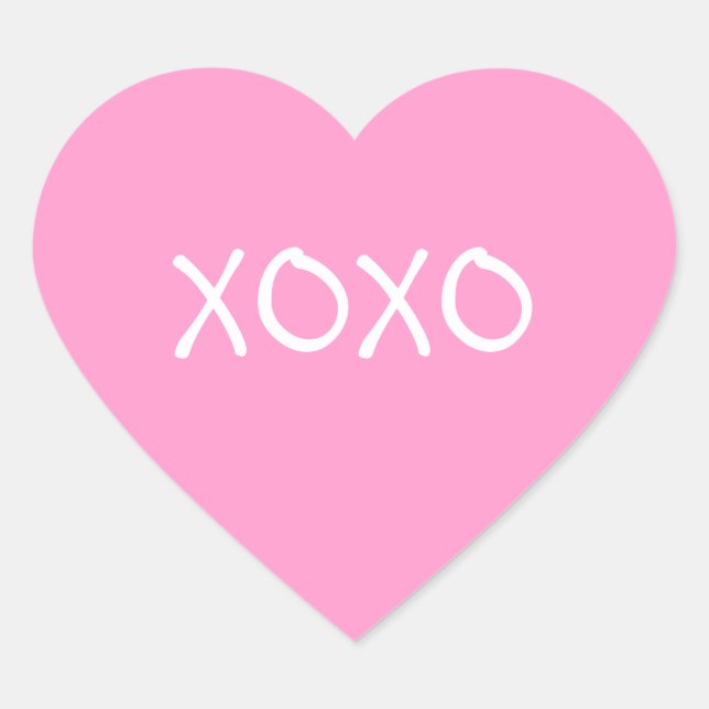 Stickers Valentine XOXO (Devant)