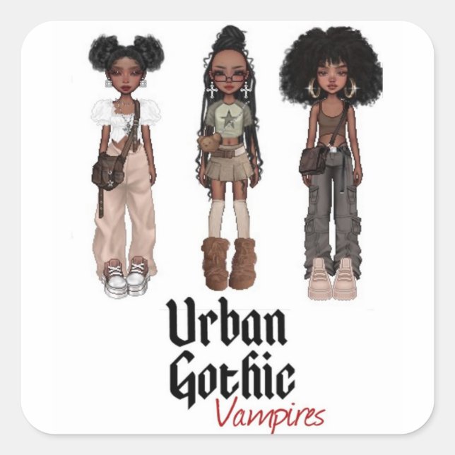 Stickers Vampires gothiques urbains 5 (Devant)