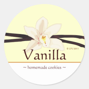 Stickers vanille personnalisables