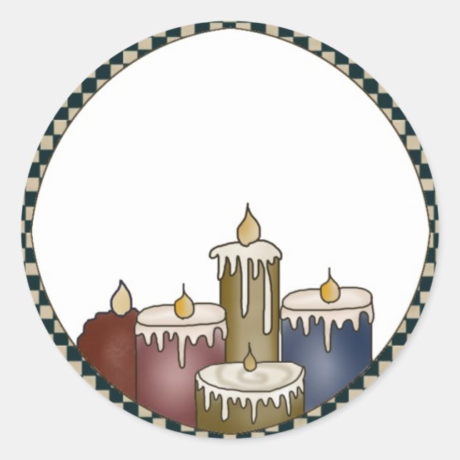 Stickers vierges bougies Grubby (Devant)