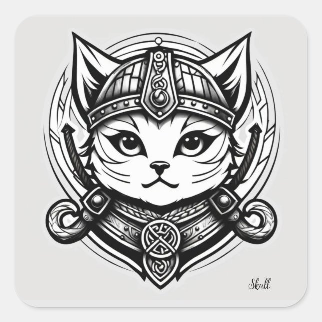 Stickers Viking Cat (Devant)