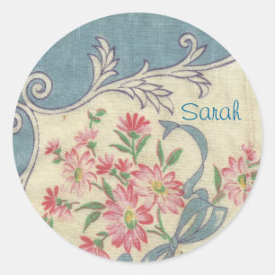 Stickers vintage Blue Hanky