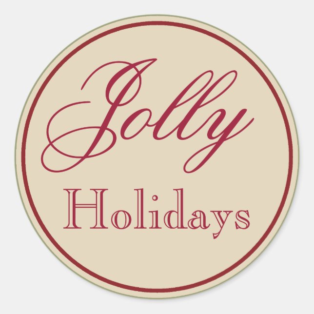 Stickers vintage Jolly Holiday (Devant)