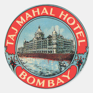 Stickers vintage Taj Mahal Hotel Bombay