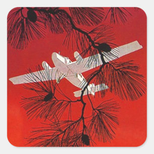 Stickers Vintage voyage Avion Avion Prop FW What