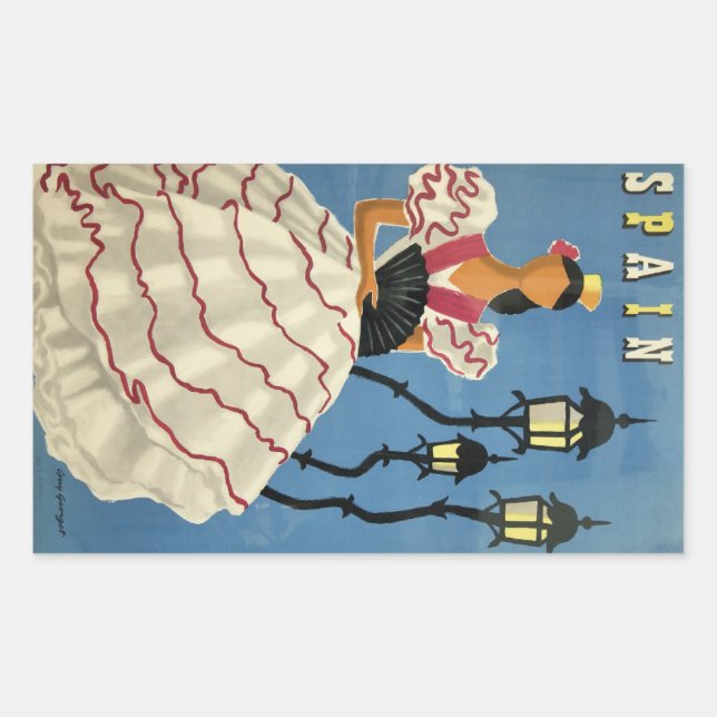 stickers Vintage voyage ESPAGNE (Devant)