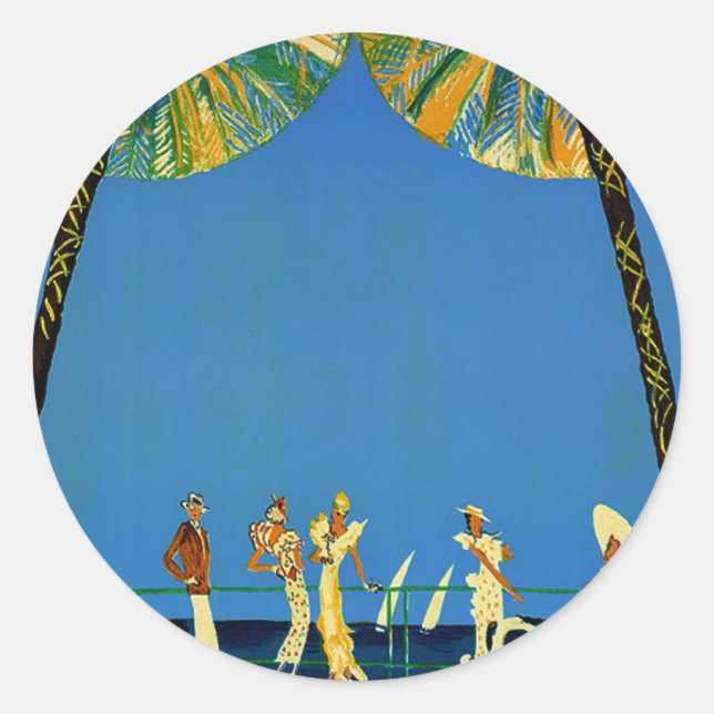 Stickers vintages Côte d'Azur (Devant)