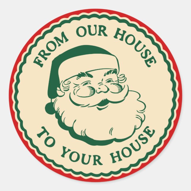 Stickers vintages du Père Noël (Devant)