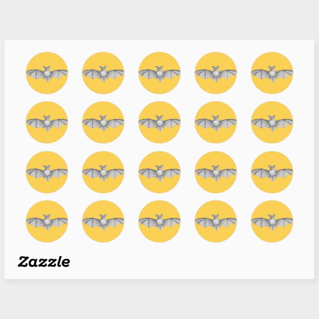 Stickers Vintages Gothiques Rond (Feuille)