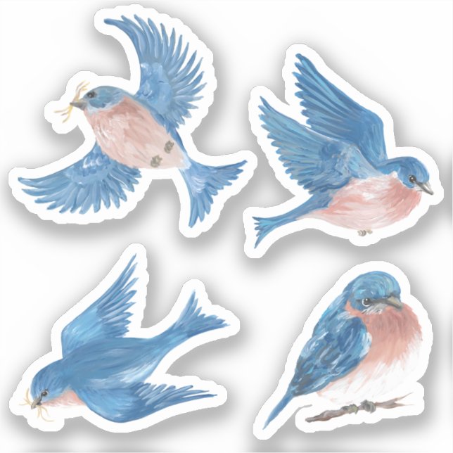 Stickers Vinyl Bluebird (Recto)