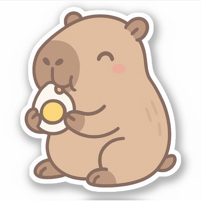 Stickers Vinyl Capybara mignons (Devant)