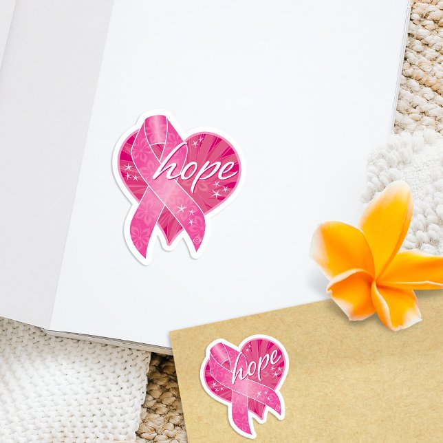Stickers Vinyle Pink Ribbon Hope (Créateur téléchargé)