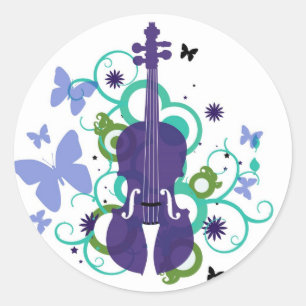 Stickers Violon Ciel