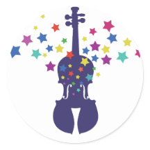 Stickers Violon Star