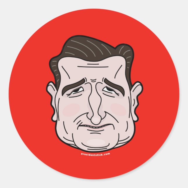 Stickers Visage de dessin Ted Cruz (Devant)