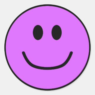 Stickers Visage Souriant Purple 0002
