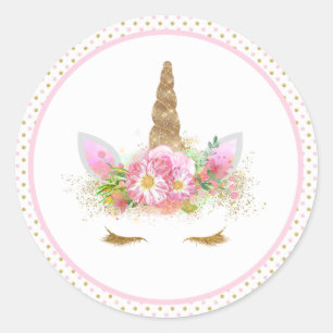 Stickers Visage Unicorne