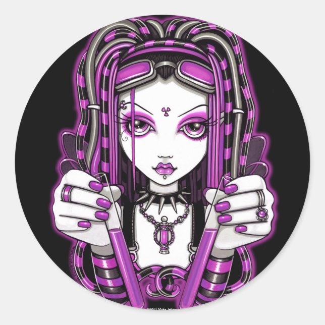 Stickers "Vivian" Cyber Goth Rose (Devant)