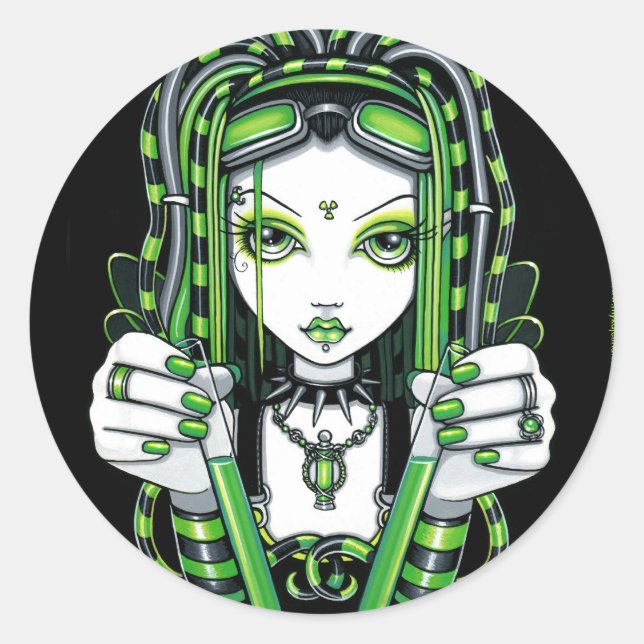 Stickers "Vivian" Cybergoth Dark Industrial Fairy (Devant)