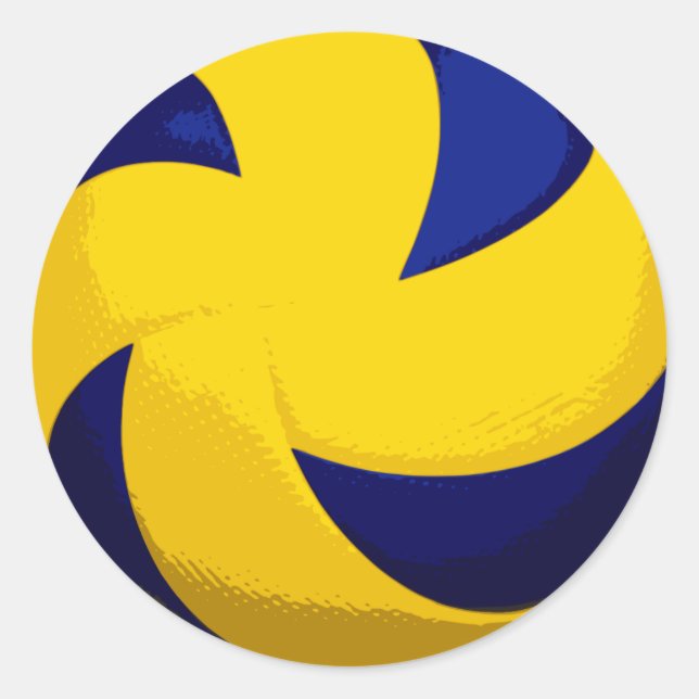 Stickers Volley-ball Spiral (Devant)
