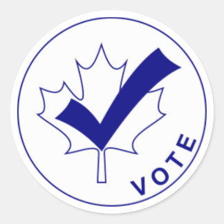 Stickers VOTE Canada - BLEU